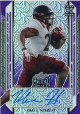 2021 Leaf Metal Draft Khalil Herbert Purple Mojo Auto /7 RB #BA-KH2