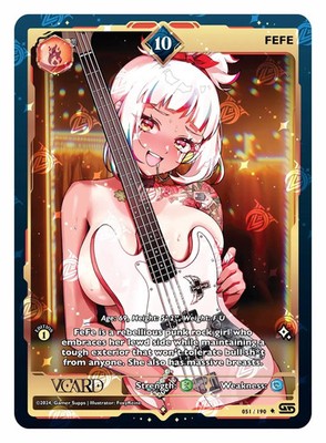 VCard Rising Stars First Edition || Fefe (051/190) || Holofoil 10