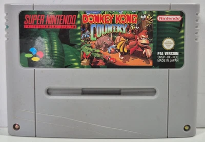 Donkey Kong Country SNES - Module - Version PAL - 1 Jeu - Sans OVP - Photo 1/4