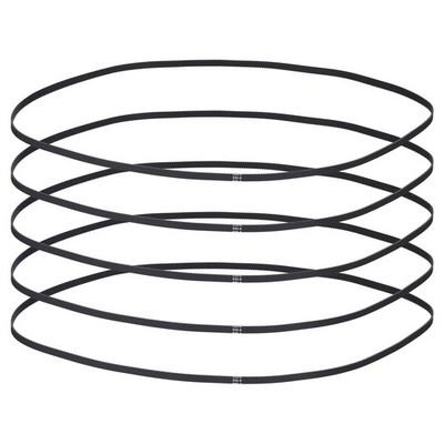 930mm GT-2 Timing Belt, 5pcs 6mm Width 2mm Pitch 3D Printing Closed Loop, Black