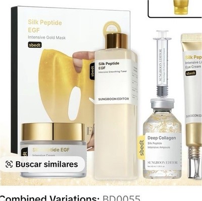 SUNGBOON EDITOR Silk Peptide Golden Glow Set Anti-Aging Collagen Face Kit