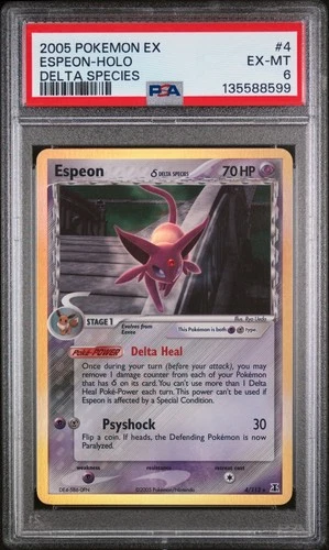 Espeon (Delta Species) 4/113 Delta Species Holo - PSA 6. New Cert