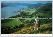 L343771 A Bird Eye View of Inveraray and Loch Fyne Whiteholme A Hail Caledonia P