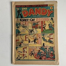 Vintage The Dandy Comic Original Dated 1953 No. 614 Rare Good Condition