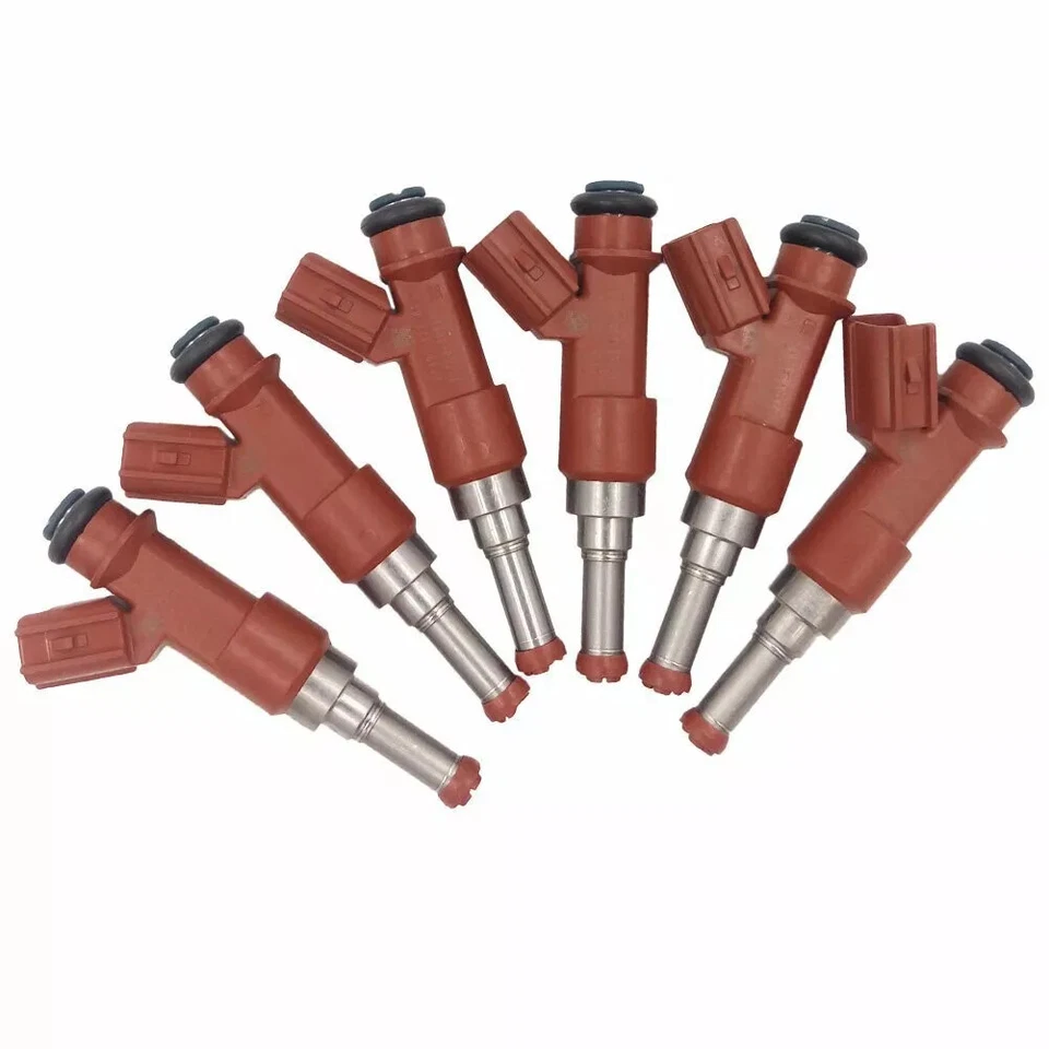 6Pcs Denso 23250-0P040 Fuel Injectors For 2007-2010 3.5L Toyota Sienna Camry Foto 3 de 4