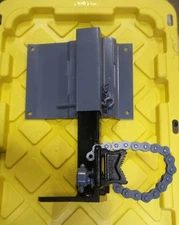 Original Vintage VULCAN No 1 CHAIN VISE 1/8" - 2" PIPE JH Williams with base