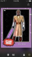 Topps Star Wars Digital Card Trader Preview Mace Windu Base 4 Variant