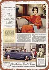 Metal Sign - 1941 Studebaker Vintage Ad 01 - Old Retro Rusty Look