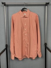 Eton Vintage Mens Long Sleeve Checkered Shirt Size XL