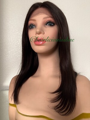 Used Dark Brown Black Beauty Lace Front Wig Amazon.com : Chocolate Brown Lace Front Wig For Black Women  main image 3