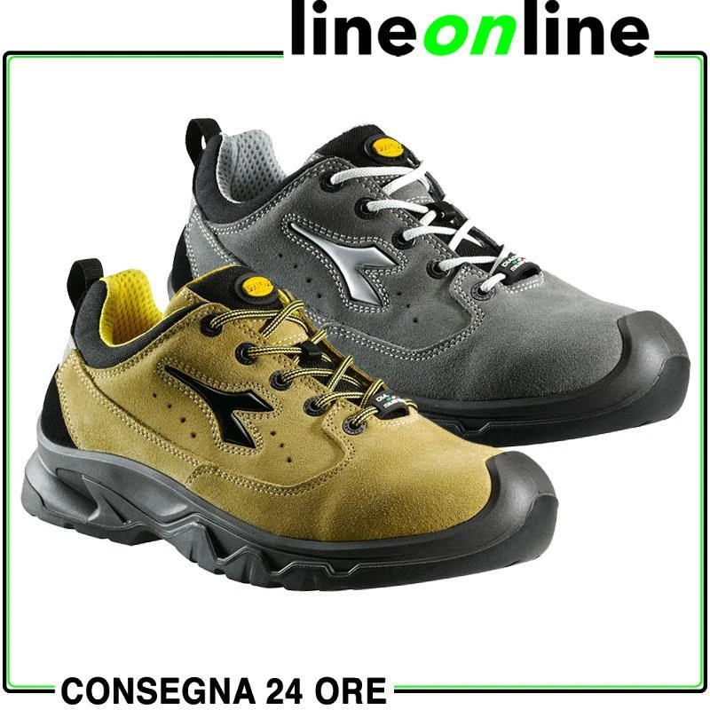 Scarpa antinfortunistica da uomo in pelle scamosciata Diadora Utility