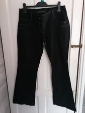 Next Wide Leg Black Denim Jeans - Womens Size UK 14R