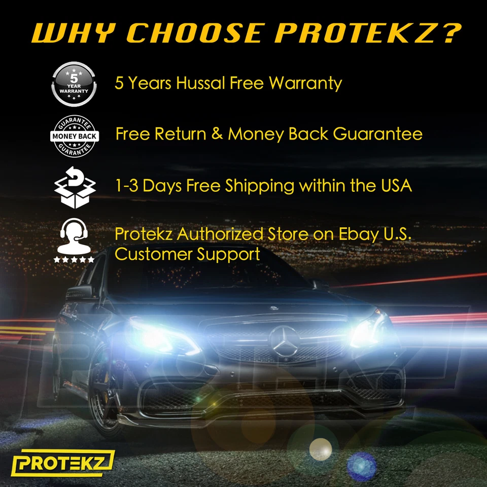 LED Headlight Bulbs Kit CREE H11 for Toyota Camry 2007-2022 6000K Plug&Play - Image 2 of 4