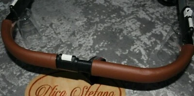 HANDMADE Bugaboo Donkey custom faux leather handle bar covers tan (Over LEATHER)