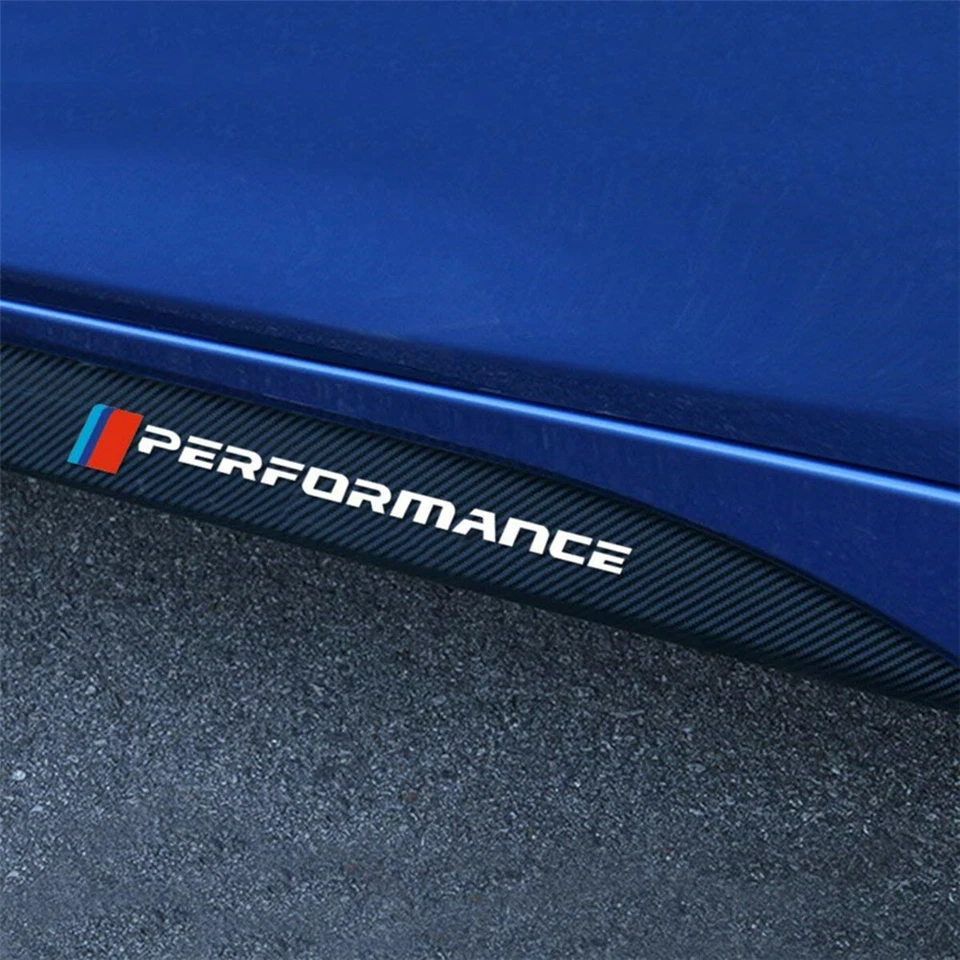 3D Carbon Fiber Texture Performance Car Side Skirt Sill Decal Stripe Stickers — 第 4/4 张图片