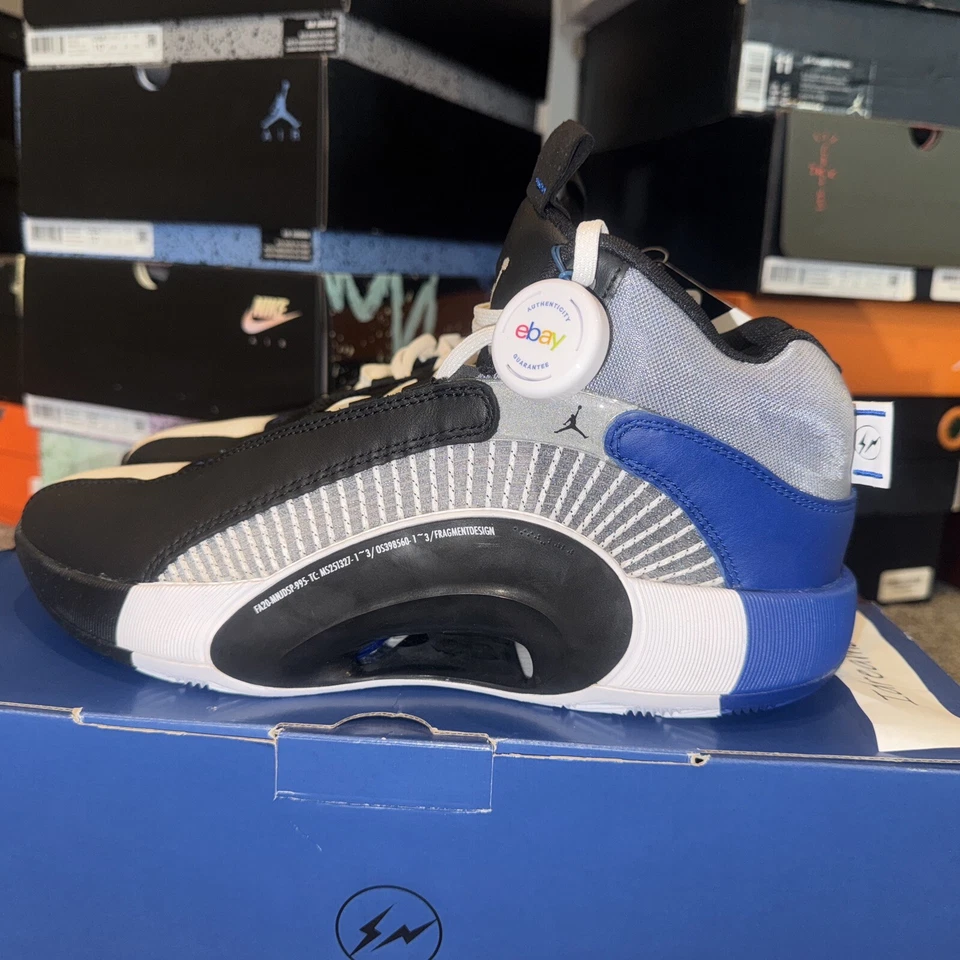 Camisa Jordan Fragment Design x Air Jordan 35 DA2371-100 Gris Nike Para Hombre Talla 11  Foto 2 de 4