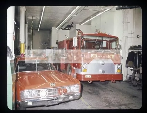 Mack Fire Truck Engine 82 FDNY Photograph Firefighting Print Photo 8.5x11"