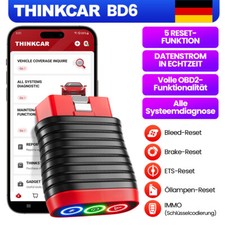 THINKCAR BD6 OBD2 dispositivo diagnostico Bluetooth tutto il sistema 5 reset auto scanner 