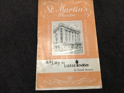 A Lily in Little India Theatre Programme 1966: Ian McKellen, Jill Bennett