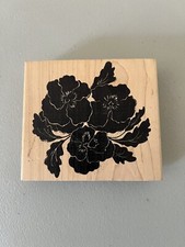 A Stamp In The Hand FLOWER TRIO Wood Mounted Rubber Stamps