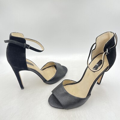 Topshop Slingback Heels Topshop Black Twisted Strap Heel Sandal 41