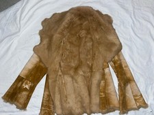 100% Rabbit Coat Patchwork Penny Lane 70's Rare Jacket Handmade Bohemian Luxury
