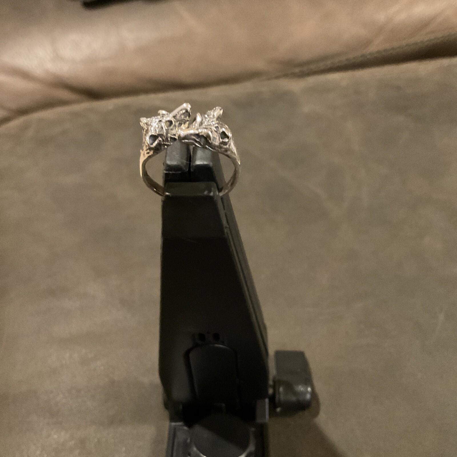 Sterling Silver Unique Wolf Ring - image 4