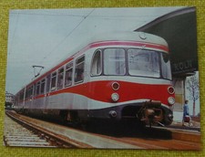 Postcard electric double railcar "Silver Arrow" of KBE (6-21)
