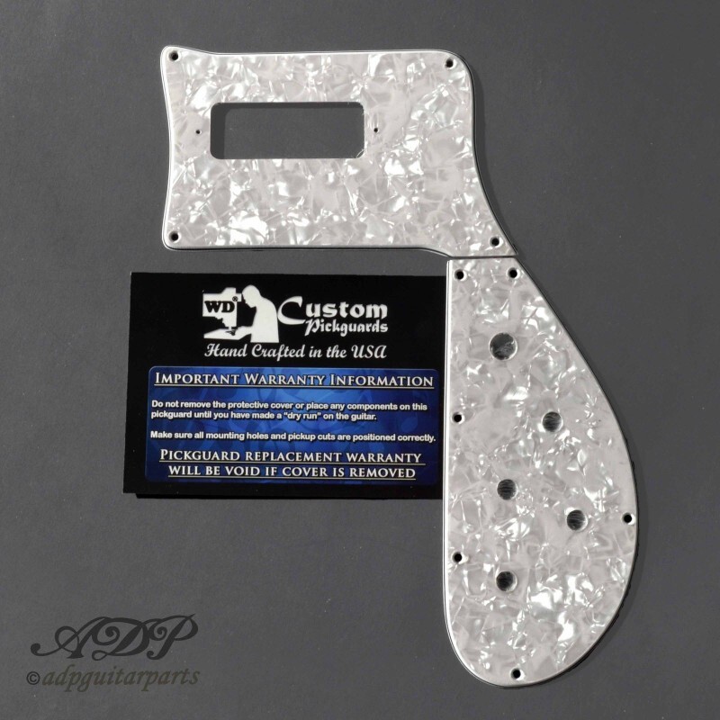 2pc White Pearloid 3ply Pickguard for Rickenbacker Bass 4003 | eBay