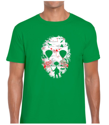 Crystal Lake Hockey Mask Slasher Movie Serial Killer Unisex T-Shirt