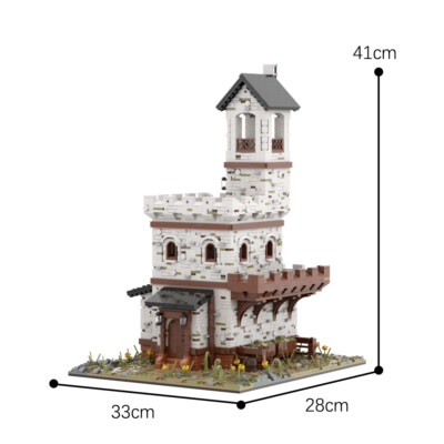 ZITIANYOUBUILD Small Medieval Modular Building avec Interior Details