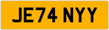 JENNY JENN JEN JENNIFER PRIVATE REGISTRATION CHERISHED CAR NUMBER PLATE JE74 NYY