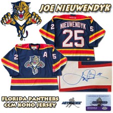 JOE NIEUWENDYK Signed FLORIDA PANTHERS CCM / KOHO JERSEY w/COA