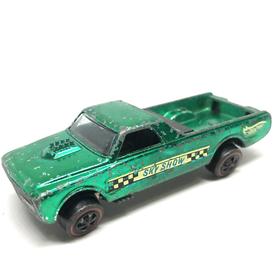 ミニカー Hot Wheels Custom Fleetside 1968 Redline Hot Wheels Redline Custom Fleetside Sky Show 1968 Green Made In