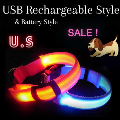 ebay light up dog collar
