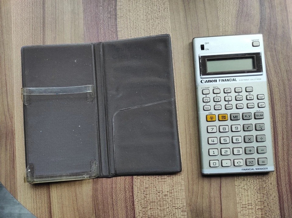 Calculatrice Canon Financial Manager vintage fonctionnelle - Photo 4/4