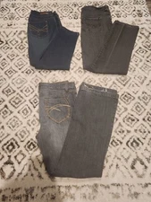 3 pairs Women's Size 15 & 16 Denim Jeans gloria vanderbilt Wallflower Gitano