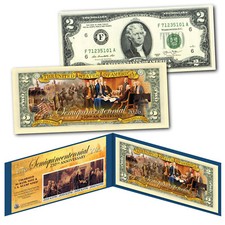 2026 Semiquincentennial USA 250th Anniversary July 4 DOI $2 Bill '76 Stamp Strip