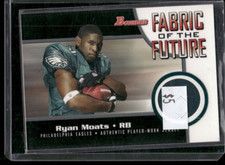 RYAN MOATS 2005 BOWMAN ROOKIE FABRIC FUTURE EAGLES RELIC FF-RM