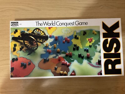 Risiko Die Welteroberung Strategie Brettspiel Parker 1985 komplett teilversiegelt