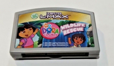 Leap Frog Leapster Lemax Dora Explorer Wild Life Rescue Game Cartridge Only