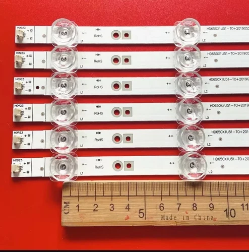 Strisce LED per Hisense HD650X1U51-T0L3 SVH650AK7 HZ65A59E HZ65E3D HZ65A52E - Foto 6 di 7
