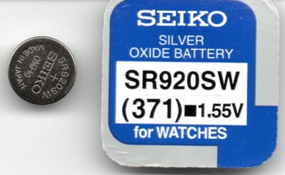 Batteria Swatch Renata 370 SR920W Silver Oxide Watch Battery