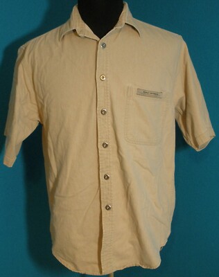 Men's Medium Biker Blues Harley Davidson Short Sleeve Button Up Shirt Motorcycle