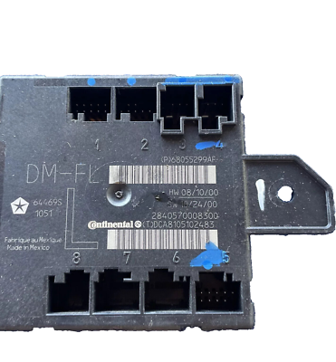 2011-2013 Dodge Ram Driver Side Front Left Door Module P68055299AF
