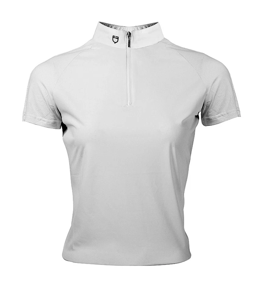 Pôle T-Shirt Équitation Compétition Femme EQUESTRO Taline en Tissu Engrener - Photo 2/2