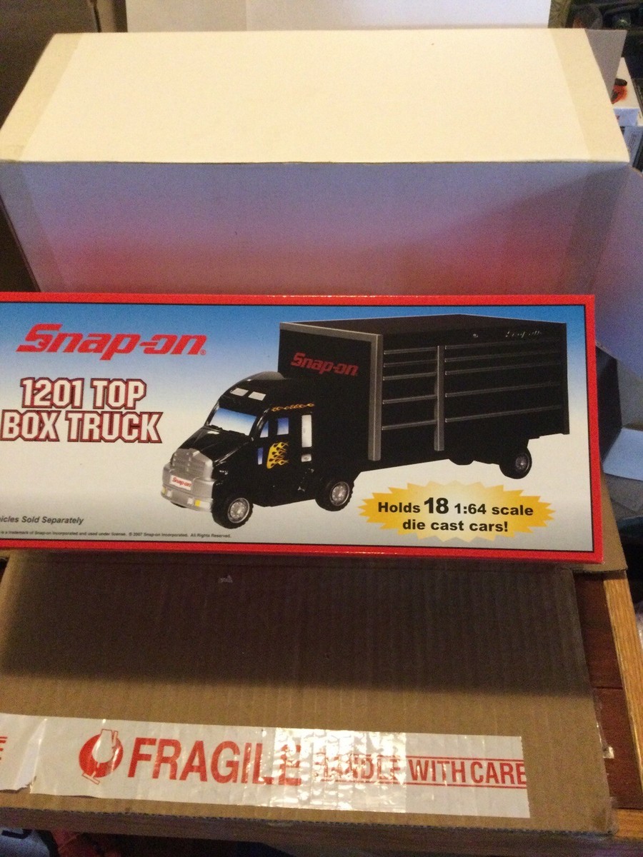 Snap On Tools Collectable Top Box Truck holds 18 1:64 Scale cars
