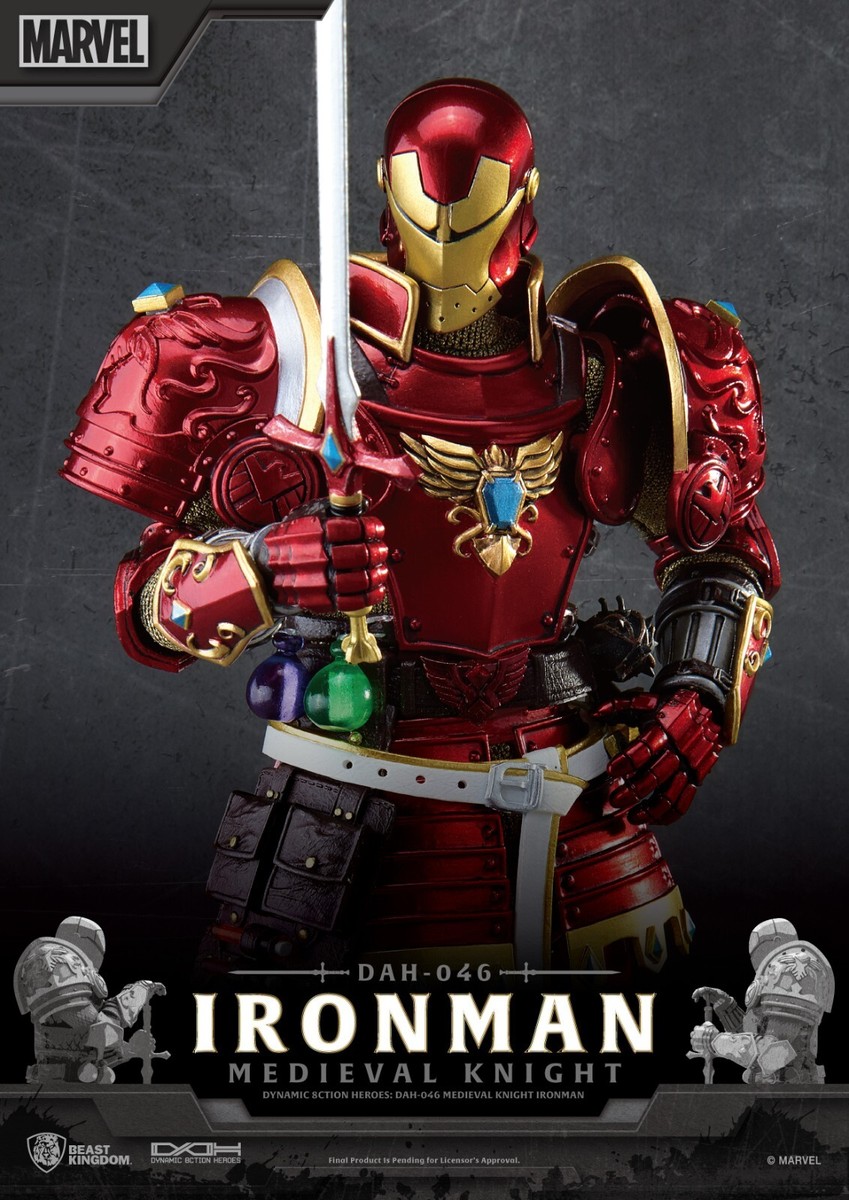 Marvel Medieval Knight Iron Man Dynamic 8ction Heroes Beast