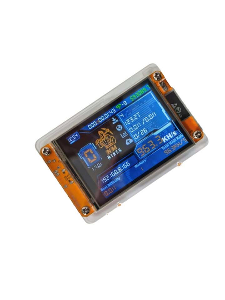 AYWHP 1060KH/s NerdMiner V2 Bitcoin Miner with 2.8 TFT