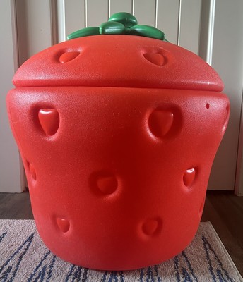 Vintage 1980s Little Tikes Strawberry Shortcake Toy Box Storage